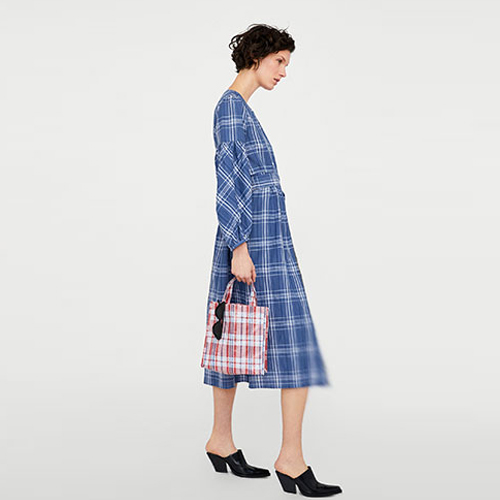 2018 New Women's Plaid Long Edition Shirt