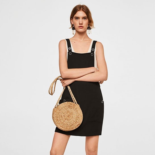 modelo de lichi de Color sólido bufanda bolsa hombro Diagonal bolso